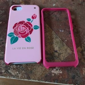 NIB iPhone 7 Kate Spade “La vie en rose” Case